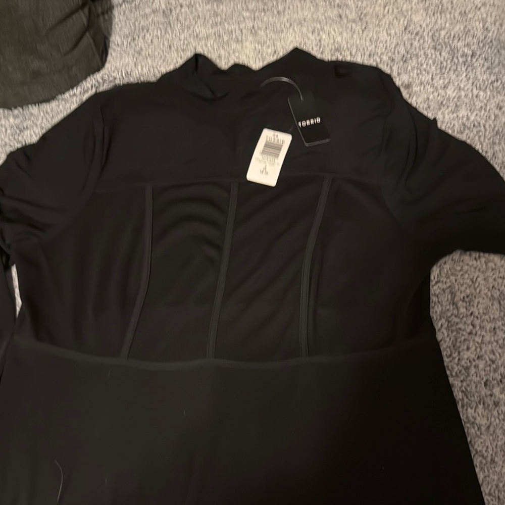 Torrid Black Long Sleeve Top size 2